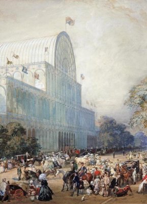 Eugene Louis Lami - The Inauguration of The Crystal Palace