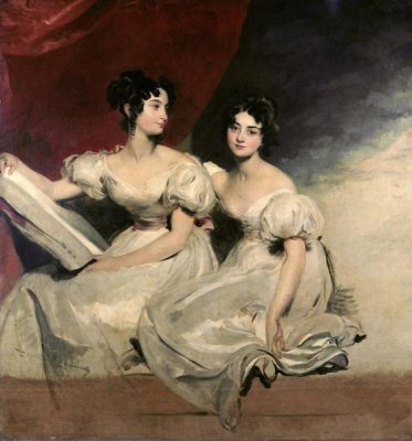 Sir Thomas Lawrence - A Double Portrait of The Fullerton Sisters