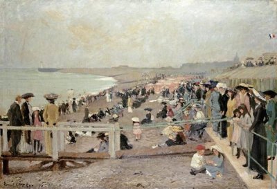 Ernest Oppler - The Beach, Dieppe