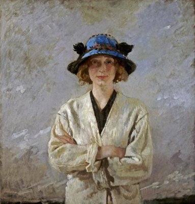 Sir William Orpen - Girl In a Blue Hat