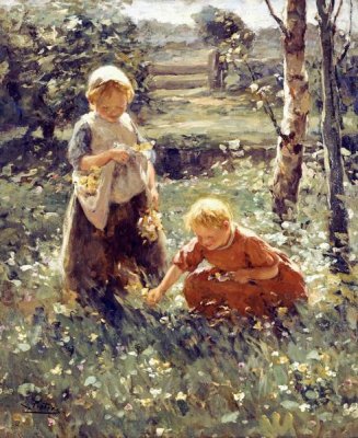 Evert Pieters - Children In a Field