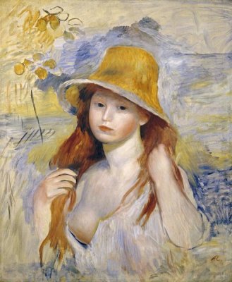 Pierre-Auguste Renoir - Young Girl With a Hat