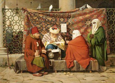 Martinus Rorbye - Notary Drawing Up a Marriage Contract, Constantinople