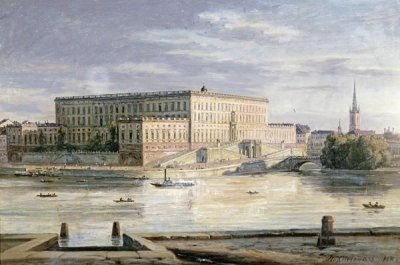Martinus Rorbye - The Royal Palace, Stockholm