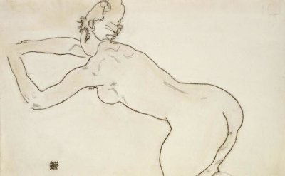Egon Schiele - Female Nude Kneeling