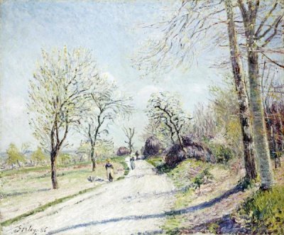 Alfred Sisley - The Road from Veneux to Moret