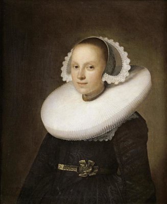 Johannes Cornelisz Verspronck - Portrait of a Young Lady