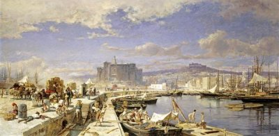 Franz Theodor Aerni - The Harbour of Naples