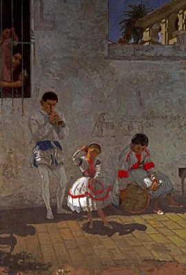 Street Scene in Seville, 1870