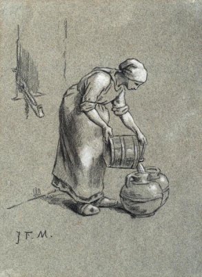 Jean-Francois Millet - Woman at a Well