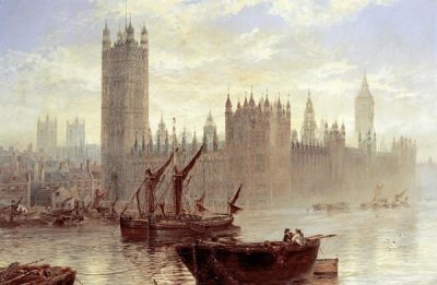Claude T Stanfield Moore - Westminster From The Thames