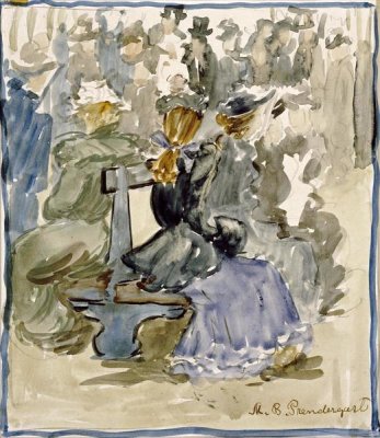 Maurice Brazil Prendergast - Ladies Seated on a Bench