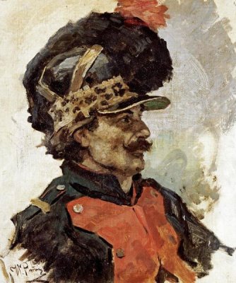 Ilia Efimovich Repin - A French Soldier