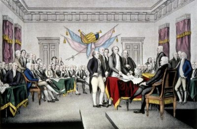 Currier and Ives - Declaration of Independence