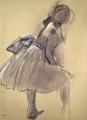 Edgar Degas - Profile of a Dancer Upright