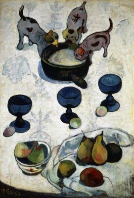 Still Life with Three Dogs, (Nature Morte aux Trois Chiots)