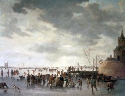 Jan Van Goyen - Scene On The Ice Near Dordecht