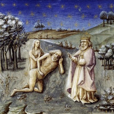 Ludolf of Saxony - Adam and Eve From Speculum Humanae Salvationis
