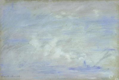 Claude Monet - Boat on the Thames, Impression of Mist