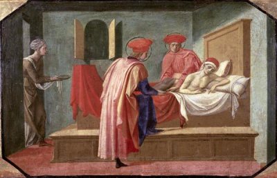 Francesco Pesellino - St. Cosmas and St. Damian Caring For a Patient
