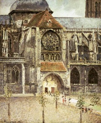 Camille Pissarro - Portal of the Saint Jacques Church in Dieppe