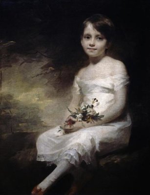 Henry Raeburn - Young Girl With Flowers