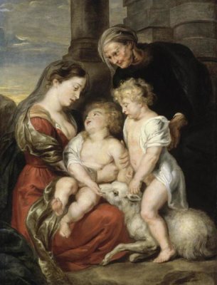 Peter Paul Rubens - The Virgin and Child with the Infant Saint John the Baptist and Saint Elizabeth