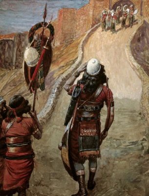 James Tissot - Jepthah Sees His Daughter From Afar
