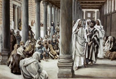 James Tissot - Jesus Walking On Solomon's Porch