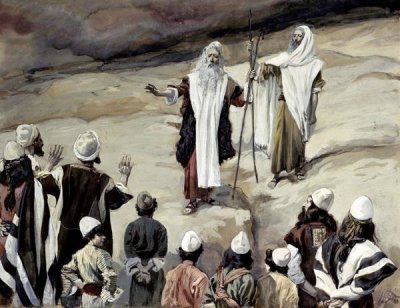 James Tissot - Moses Forbids The People To Follow Him