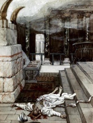 James Tissot - Zacharias Killed Between The Temple & The Altar