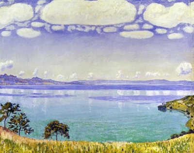 Ferdinand Hodler - Leman Lake seen from Chexbre