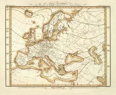 Heinrich Berghaus - Karte Von Europa, 1837