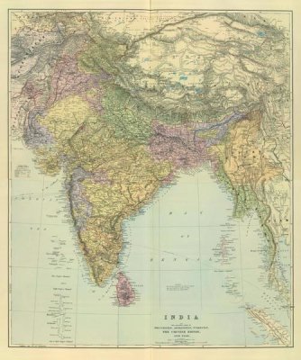 Edward Stanford - Composite: India, 1901