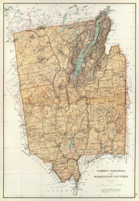 Joseph Rudolf Bien - New York: Warren, Saratoga, Washington counties, 1895