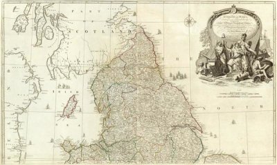 John Rocque - England and Wales (Northern section), 1790