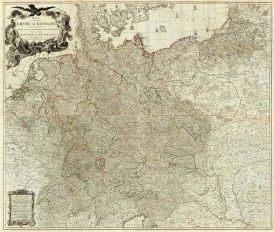 Louis Stanislas d'Arcy Delarochette - Map of the Empire of Germany, 1790