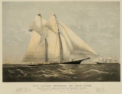 Unknown - The Yacht "Meteor" of New York, 1869