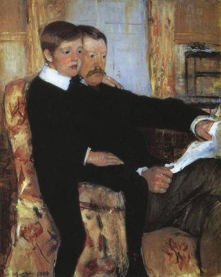 Mary Cassatt - Alexander And His Son Robert 1885