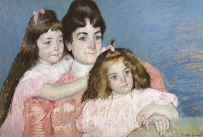 Mary Cassatt - Madame Aude And Her Two Daughters 1899