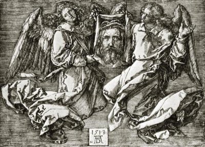 Albrecht Durer - St Veronicas Kerchief Held By Two Angels