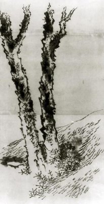 Hokusai - Two Trees 1830s
