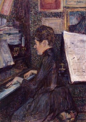 Henri Toulouse-Lautrec - Mlle Dihau Playing The Piano