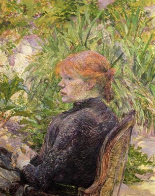 Henri Toulouse-Lautrec - Red Haired Girl In A Garden