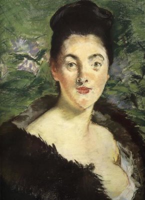 Edouard Manet - Mme Jules Guillemet in Furs