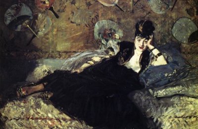 Edouard Manet - Nina De Callias with Fan