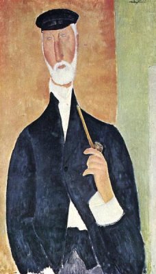 Amedeo Modigliani - Man With Pipe