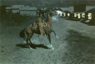 Frederic Remington - An Argument With The Town Marshal