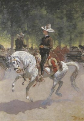 Frederic Remington - Gentleman Rider On The Paseo De La Reforma