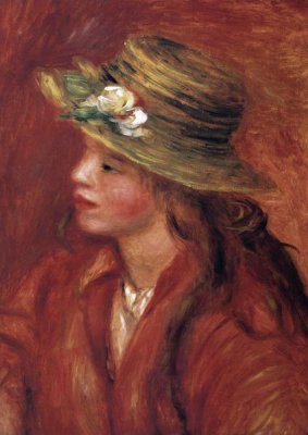 Pierre-Auguste Renoir - Girl With Straw Hat